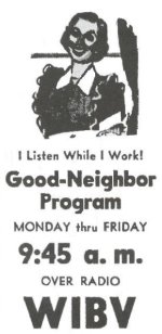 WIBV Good Neighbor ad