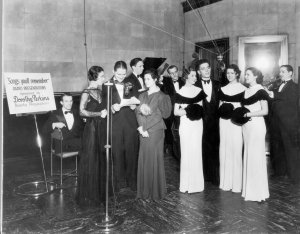 Jean Chassels (third from right) on the Dorothy Perkins Program