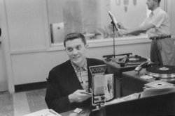 Ed Bonner in KXOK Studio